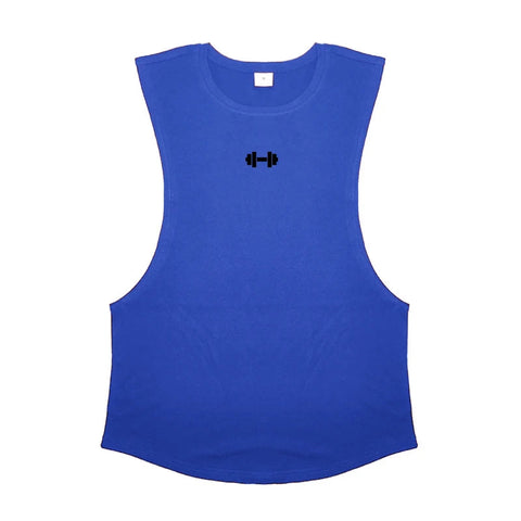 Gym Fitness Training Vests Cotton Breathable Side Slits Tank Tops Mens Bodybuilding Muscle Sleeveless Singlets Workout Shirts Zen fit plus