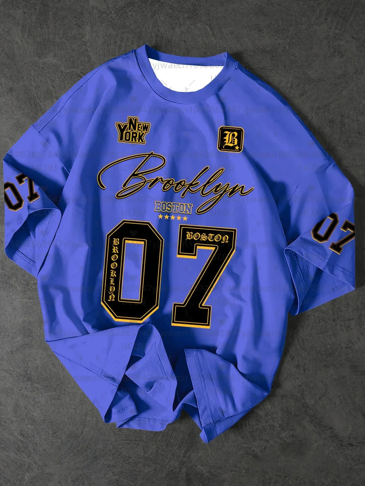 Men's Sports Jersey Brooklyn 07 Print Short Sleeve T-Shirt Summer Graphic Tee Jerseys Plus Size Women's Sport T-Shirt Tops - Zen Fit Plus