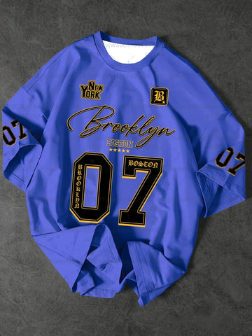 Men's Sports Jersey Brooklyn 07 Print Short Sleeve T-Shirt Summer Graphic Tee Jerseys Plus Size Women's Sport T-Shirt Tops - Zen Fit Plus