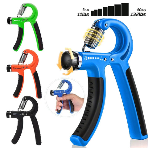 Hand Grip Strengthener Adjustable Resistance Men and Women Finger Massager Expander Workout Strength Muscle Wrist Gym Equipment Zen Fit Plus
