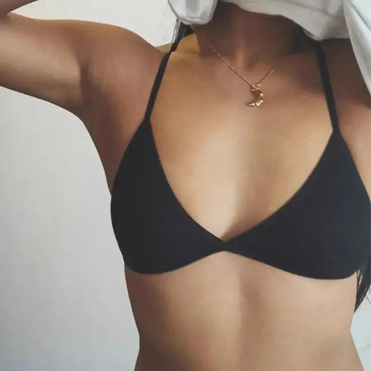 Seamless Deep-V Bra Women Sexy Triangle Thin Bralette Back Tops Plunge Underwear Tube Vest Top Female Breathable Lingerie Zen Fit Plus