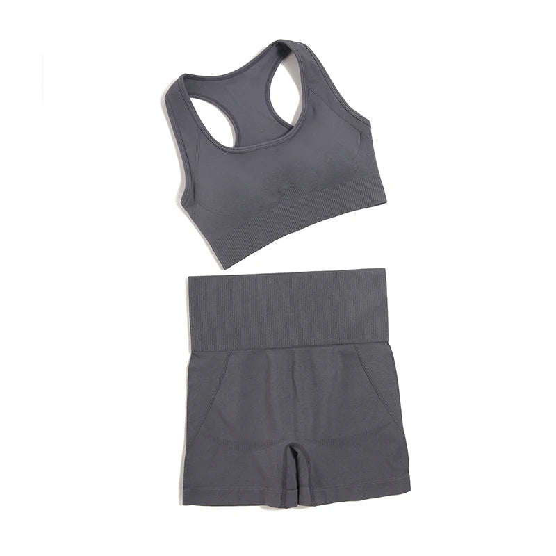 WAREBALL 2/3/4pcs Seamless Yoga Set Gym Clothes Sportswear Yoga Suits For Women Fitness Set Tracksuits Sports Bra Gym Leggings Zen fit plus