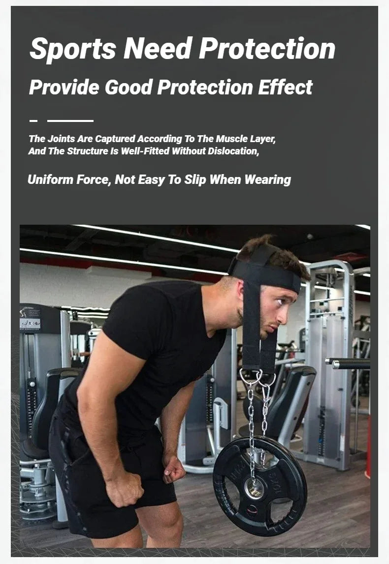 Head Neck Training Harness Body Strengh Exercise Cervical Spine Strap Adjustable Power Gym Fitness Weight Bearing Cap - Zen Fit Plus