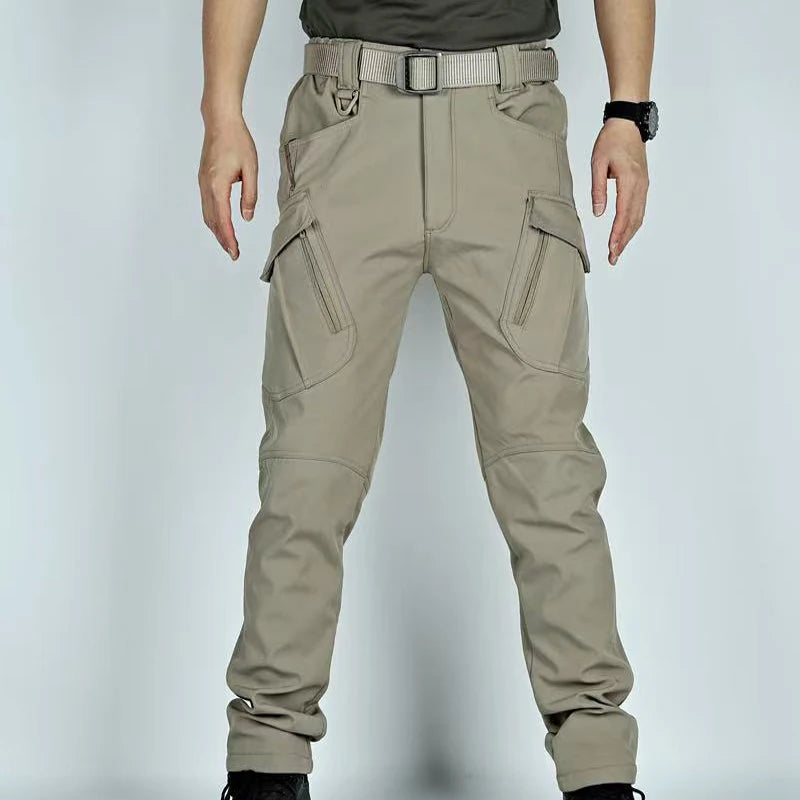 Men's City Cargo Autumn Winter Fleece Softshell Hiking Pants Fishing Climbing Trekking Casual Hunting Camping Trousers M-5XL Zen fit plus