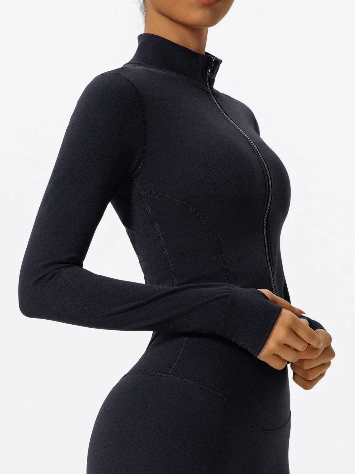 Hearuisavy Ultra-Soft Fabrics Casual Tight Sports Jackets Women Zipper Yoga Clothes Female Quick-Dry Long Sleeve Sportswear - Zen Fit Plus