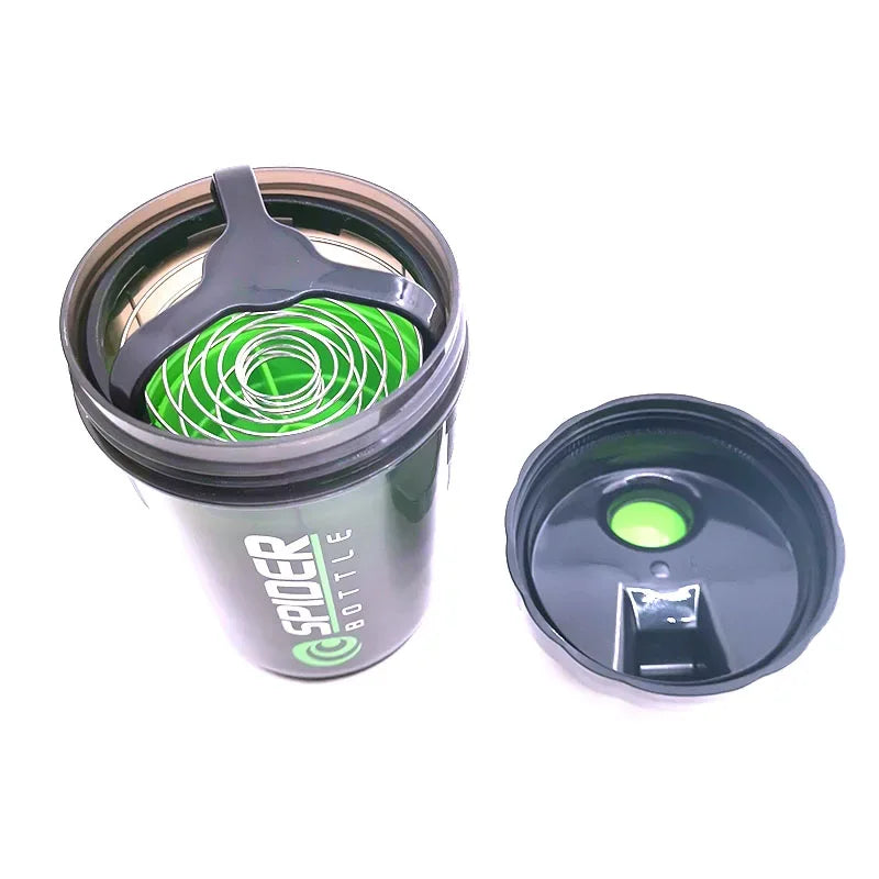 3 Layers Shaker Protein Bottle Powder Shake Cup Large Capacity Water Bottle Plastic Mixing Cup Body-Building Exercise Bottle - Zen Fit Plus