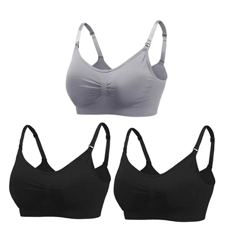 3PC/lot Maternity Nursing Bras Cotton Breastfeeding Pregnant Women Pregnancy Underwear Breast Feeding Bra Clothing Lactancia Zen Fit Plus