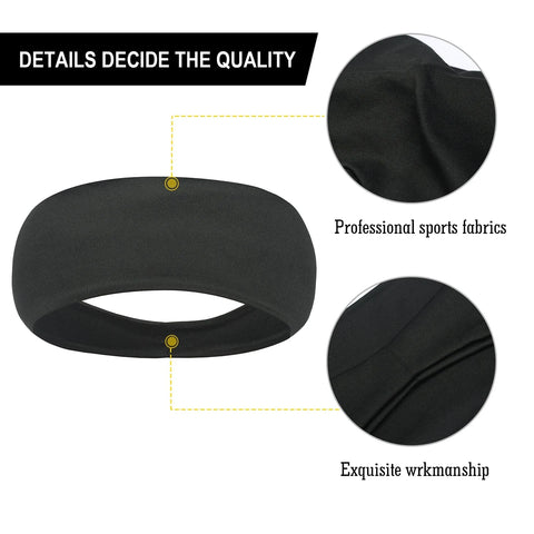 Elastic Sweat Sweatband Breathable Hair Band Cationic Fabric Men Fashion Headband Hair Accessories Moisture Wicking Women Girls Zen Fit Plus