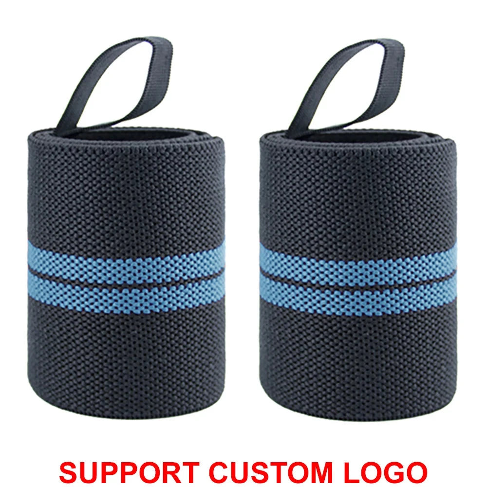 1 Pair Wristband Wrist Support Brace Straps Extra Strength Weight Lifting Wrist Wraps Bandage Fitness Gym Training Custom Logo Zen Fit Plus