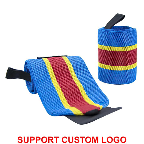 1 Pair Wristband Wrist Support Brace Straps Extra Strength Weight Lifting Wrist Wraps Bandage Fitness Gym Training Custom Logo Zen Fit Plus