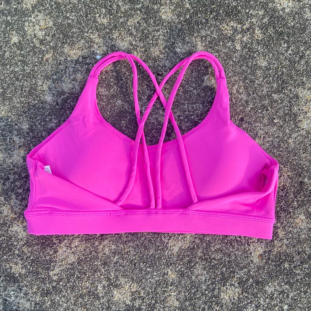 Solid Color soft high strength Women Fitness Bra Tight Sport Top Comprehensive Training Gym Yoga Underwear  Tight With Chest Pad Zen fit plus
