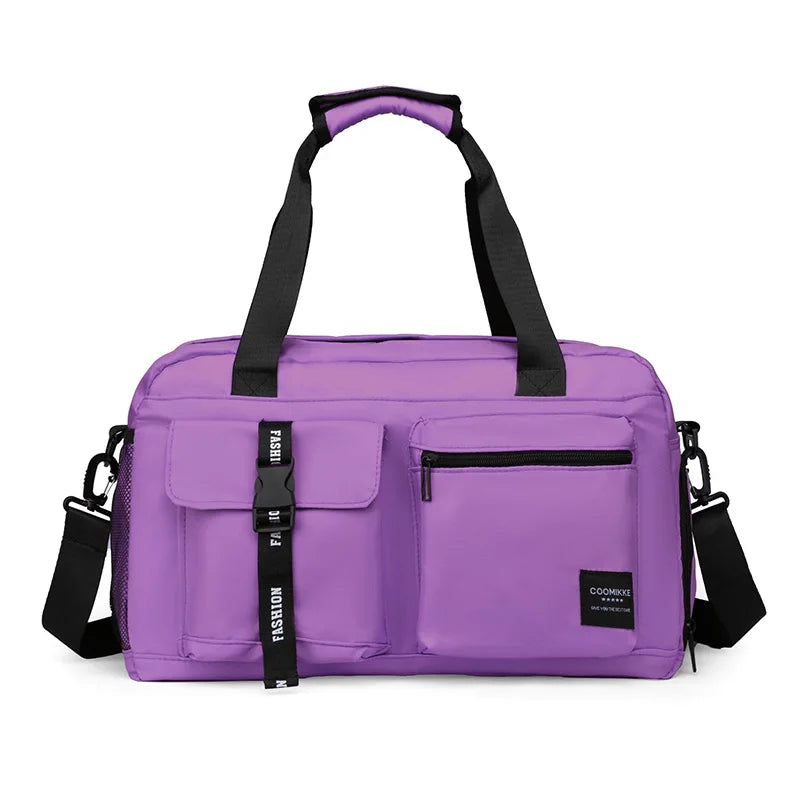 Large Fitness Bag Sports Handbag Women Dry Wet Shoes Pocket Single Shoulder Crossbody Swimming Yoga Gym Travel Backpack Duffel Zen fit plus