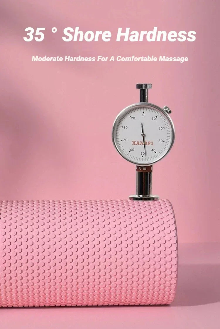 Hexagonal Yoga Roller: Round EVA Foam Cylinder for Pilates & Enhanced Home Workouts (Diameter 9.5cm, Length 29.7cm) - Zen Fit Plus