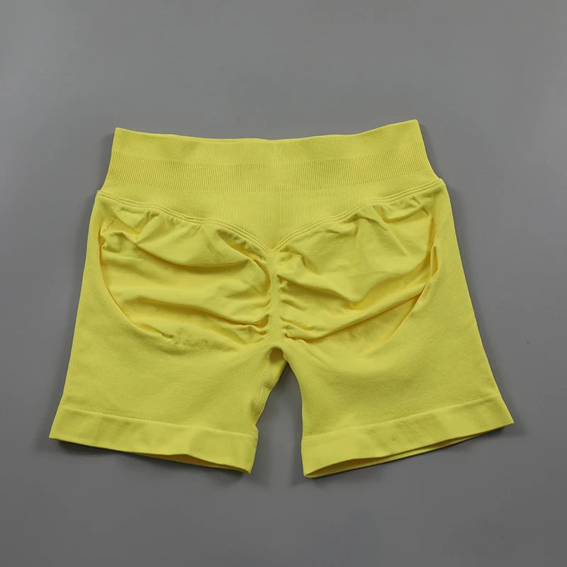 Impact Shorts Low Ribbed Waist Band Yoga Shorts Seamless Scrunch Bum Workout Gym Shorts Booty Hight Stretch Running Shorts Zen fit plus
