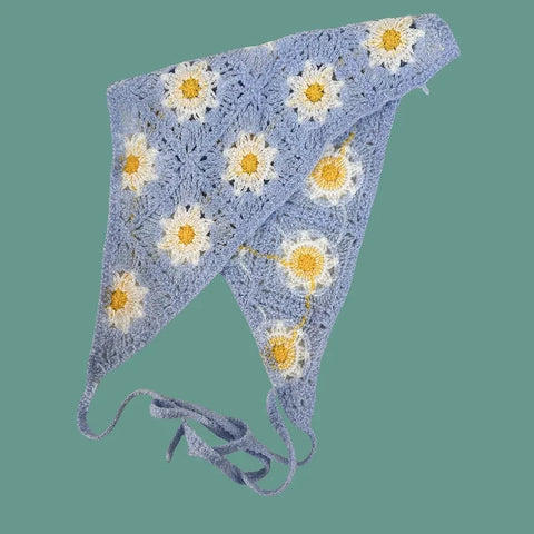 Elegant Knitted Triangle Scarf Headband for Women Fashion Girl strawberry Versatile pattern Hair Band Hair Accessory Zen Fit Plus