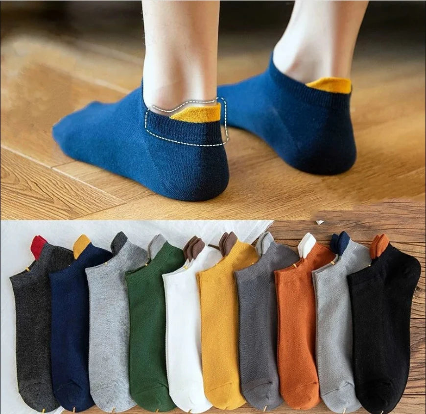 20/10/6/5/4/3/1pairs Men's Fashion Cotton Breathable Comfortable Ankle Socks, Men's Summer Socks Zen fit plus