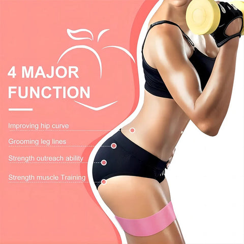 Elastic Bands Fitness Resistance Bands Yoga Pilates Hip Circle Expander Bands Gym Training Home Workout Equipment Zen fit plus