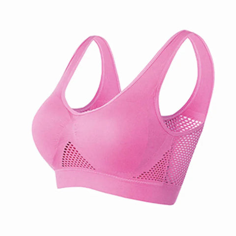 Breathable Sports Bra Top Fitness Women Brassiere Removable Padded Sport Bra Running Gym Seamless Push Up Bras Zen fit plus