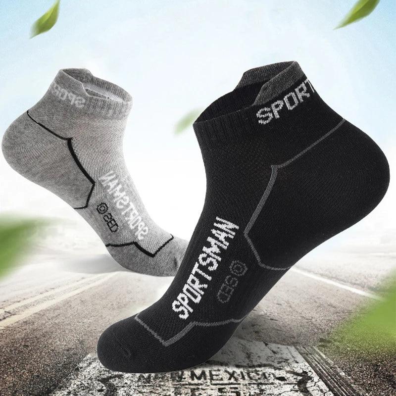 6 Pairs Socks Men's Short Socks Sweat Absorbent and Odorous Basketball Socks Running Sports Socks Breathable Mesh Men's Socks - Zen Fit Plus