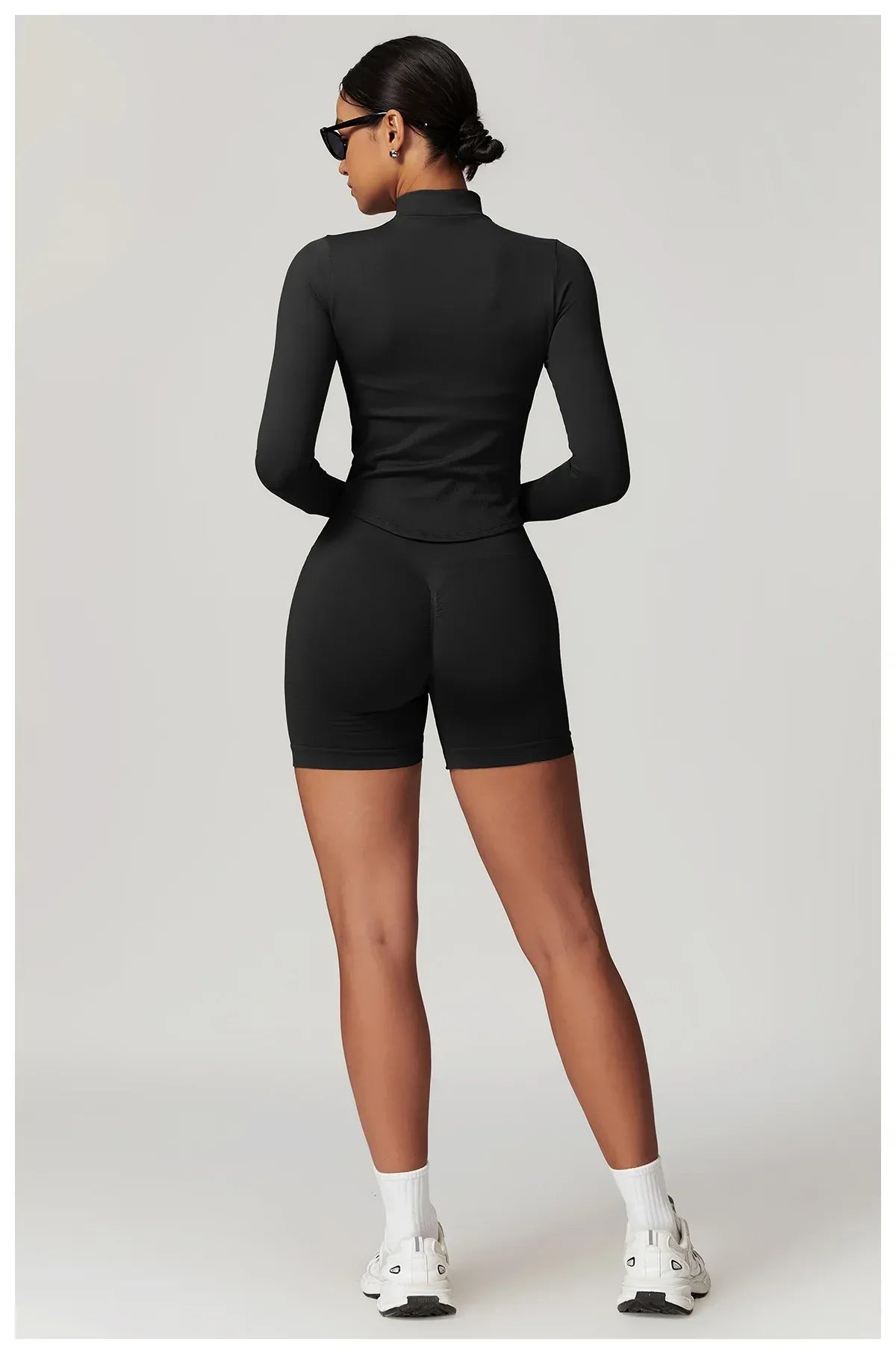 Hearuisavy Autumn Running Zipper Workout Jacket Women Long Sleeve Sportswear Gym Top Female Quick-Dry Yoga Clothing Sport Coat - Zen Fit Plus