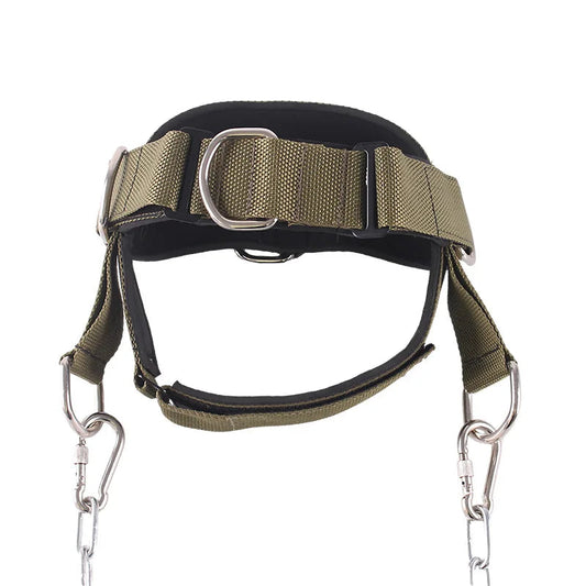 Adjustable Head Harness Neck Trainer for Home Weight Lifting Head Neck Straps Nylon Cap with Chain Neck Harness Neck Trainer Zen fit plus
