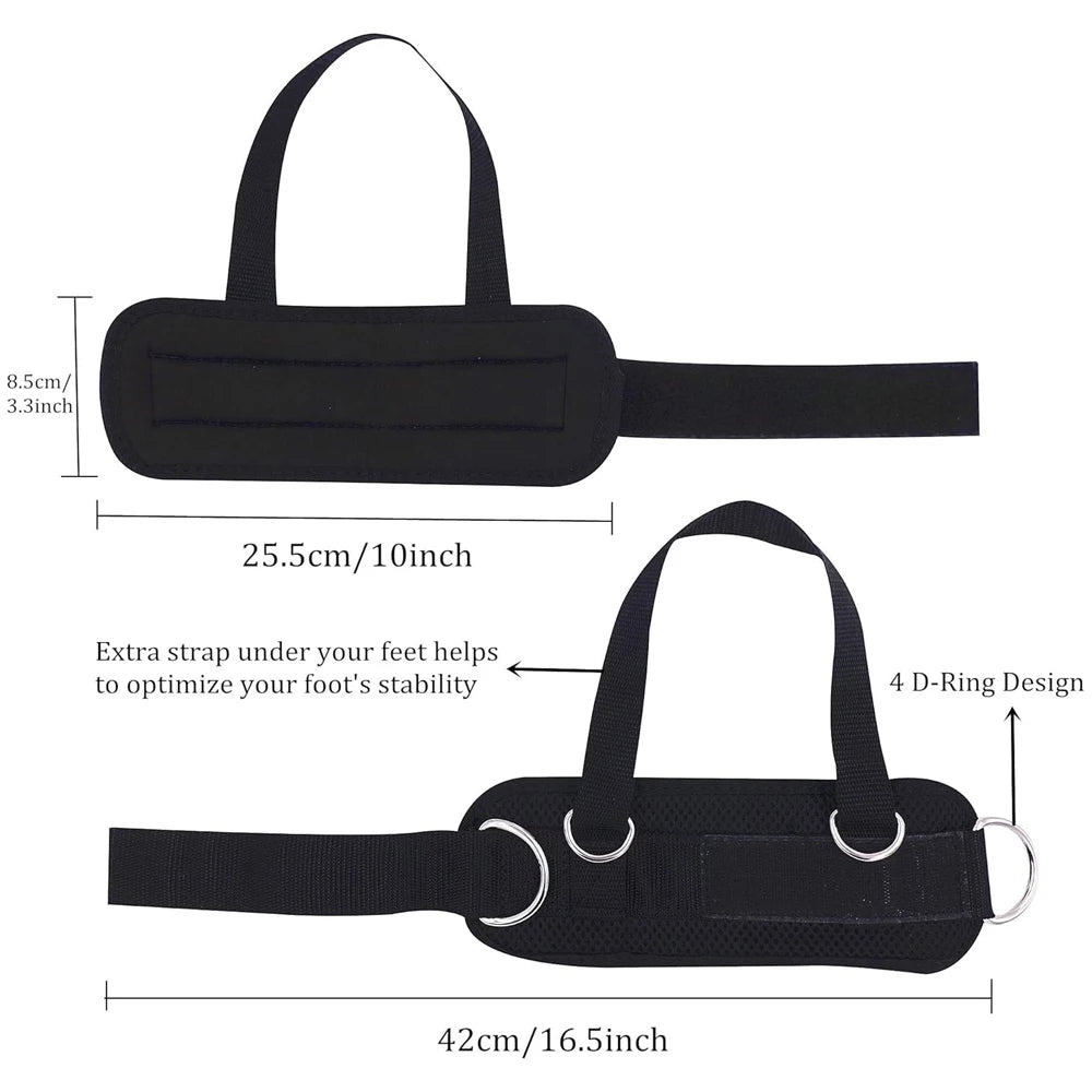 2PCS Ankle Straps for Cable Machines Kickbacks - Adjustable Comfort Ankle Cable Attachments for Gym Ankle Cuff Workout Men Women Zen fit plus