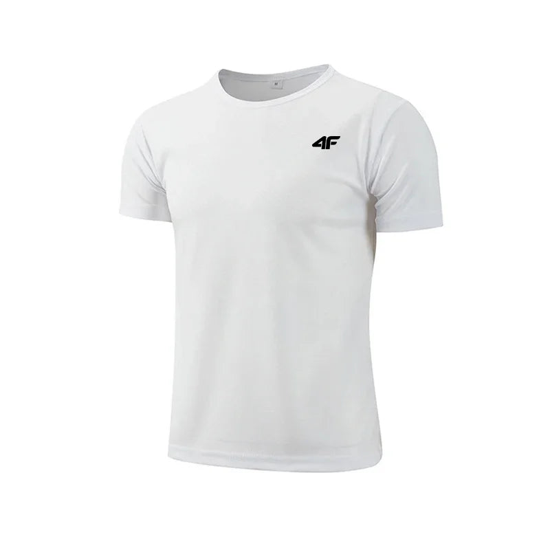 Men's Summer Exercise Trainning T-shirt High Quality Breathable Quick Dry Short Sleeved Top Marathon Gym Fitness Basketball Tees Zen fit plus