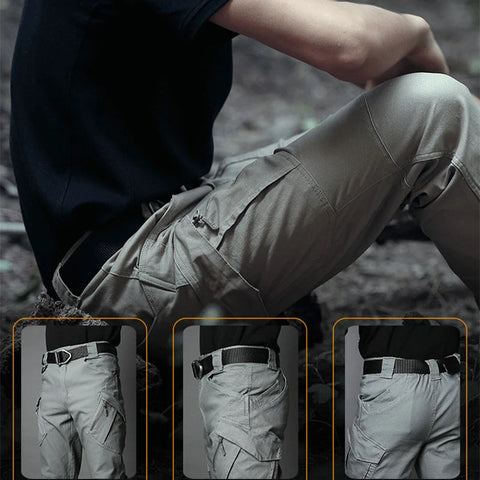 Men City Pants Cargo Trousers Multi-pocket Waterproof Wear-resistant Casual Training Overalls  Fat Cargo Quick Dry Pants Zen fit plus