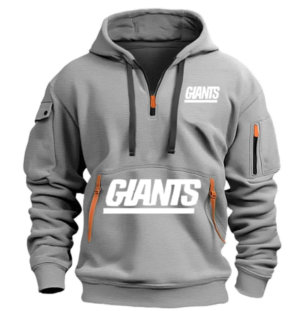 2025 Autumn winter men's outdoor sports fashion clothing long sleeve hoodie solid color top Creative pattern hooded top Zen fit plus