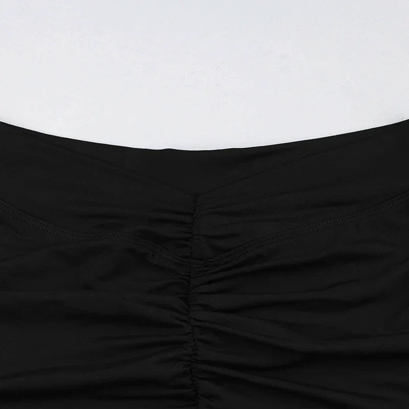 Rockmore New Pleated Sports Short Butt Lifting Tummy Control Yoga Short Pants Women's Tight Hip Lifting High Waist Fitness Short - Zen Fit Plus