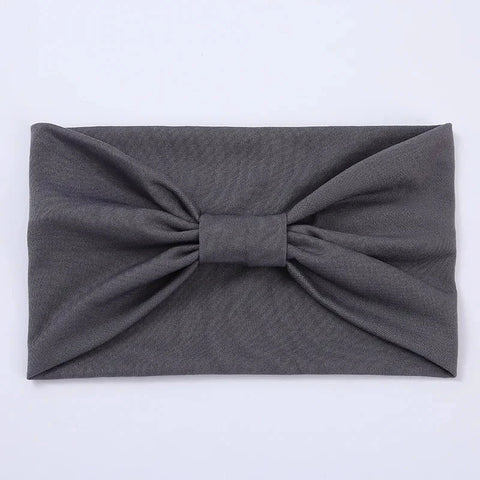 Head Band Women Hair Accessories Solid Wide Headband Bowknot Turbans Wash Face Make-up Hair Band Sports Running Yoga Headbands Zen Fit Plus