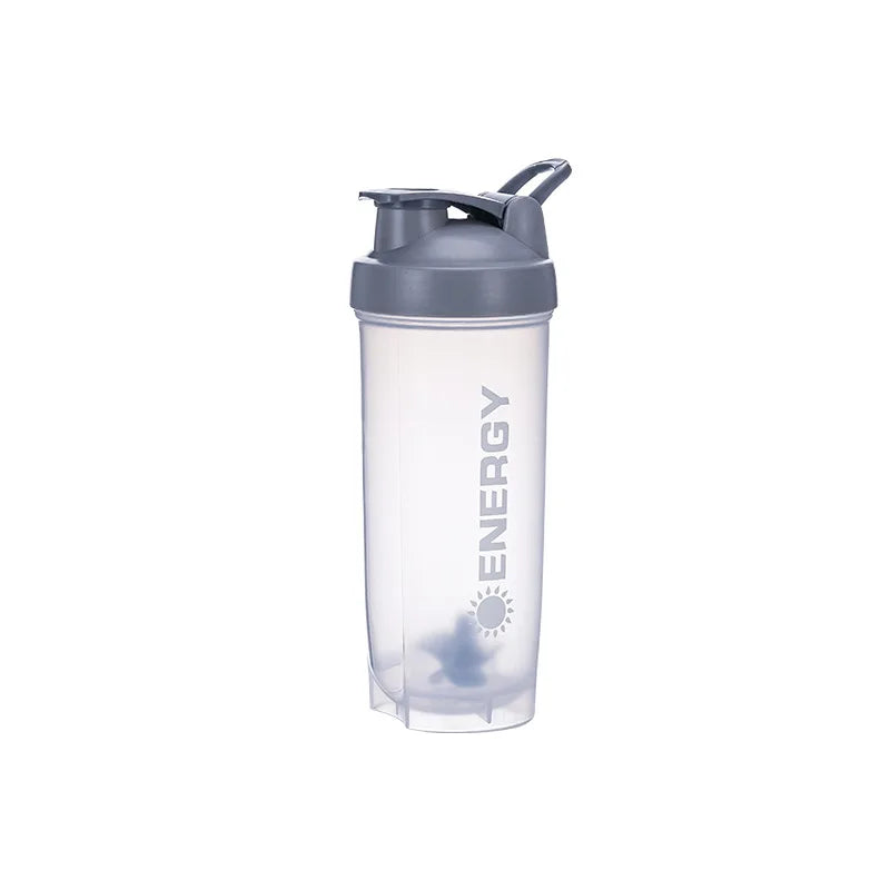 500/700MLSports Water Bottle Protein Shaker Outdoor Travel Portable JuiceCup Sports protein powder shaker cup Zen fit plus