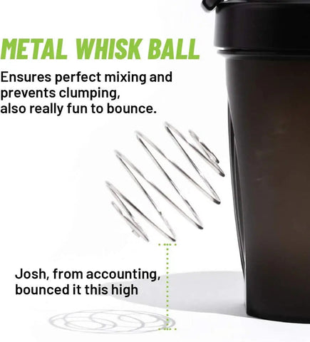 Leeseph Shaker Bottle with Shaker Balls Leak Proof Drink Shaker Bottle for Shake and Pre Work Out Best Shaker Cup (BPA free) Zen fit plus