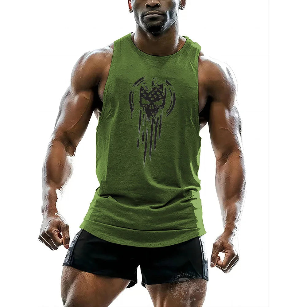 Summer new fitness sport men's vest Quick drying sleeveless T-shirt Fitness wear Basketball training vest men's sweatshirt tops Zen fit plus