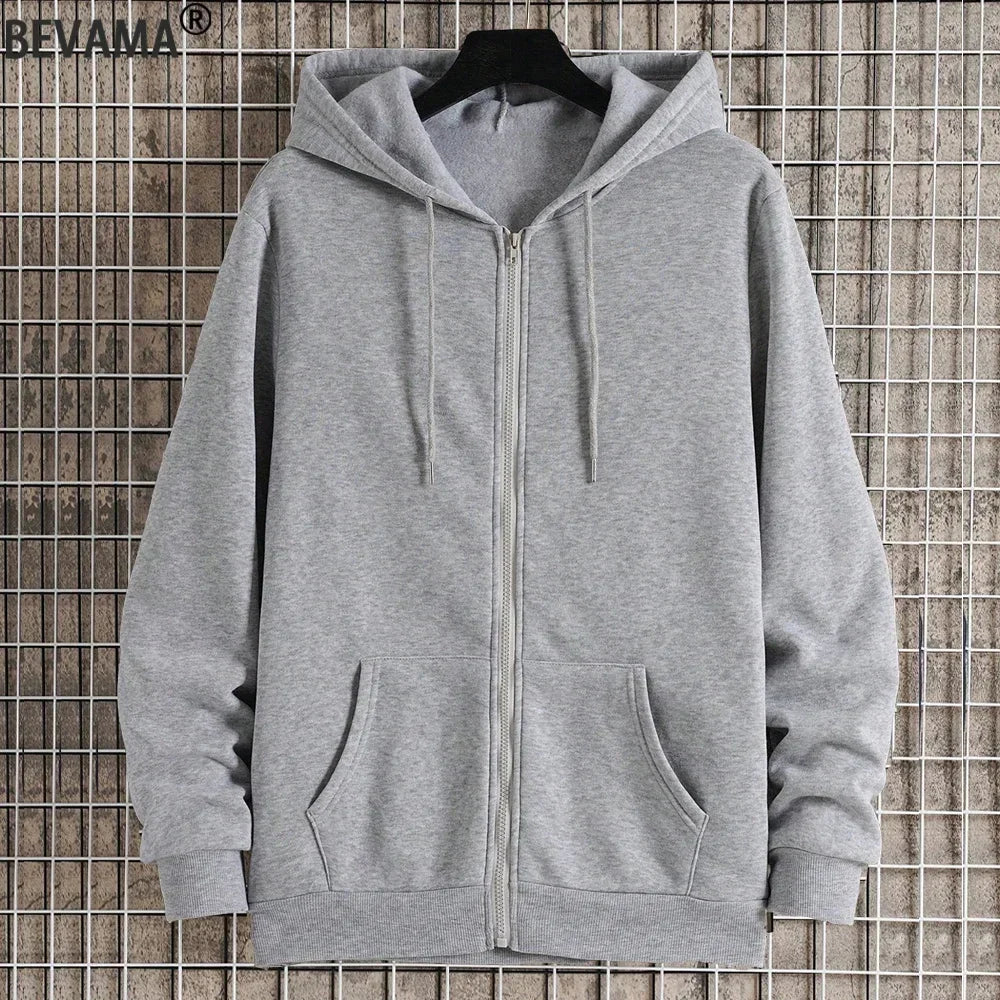 Men's Fleece Zip Up Hoodies Running Sports Sweatshirts Fashion Women Classic Casual Zipper Jackets Y2k Coats Hip Hop Streetwear Zen fit plus