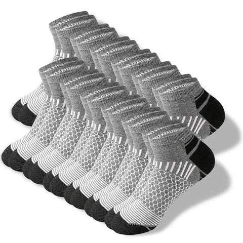 6/12 Pairs Colorful Men's Low Tub Socks Fashion Comfortable Autumn Classic Black Business Sock High-quality Men's Short Socks - Zen Fit Plus