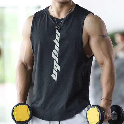 2025 NEW Fitness Sports Tank Tops Men Gyms Workout Sleeveles Shirt Male Summer Loose Undershirt basketball Running men Ves Zen fit plus