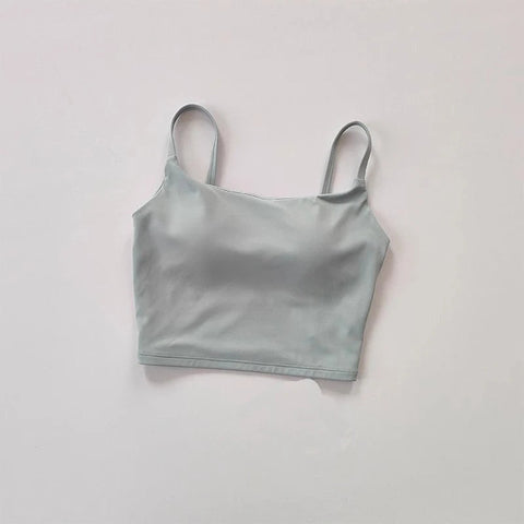 Small Sling Vest Integrated Fixed Gathering Sports Underwear Women's Bra Beauty Back Training Fitness Bra Summer Clothing Suit Zen fit plus