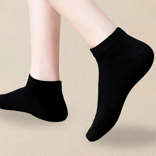 10 Pairs Women/Men Boat Socks Invisible Low Cut Silicone Non-slip Summer No-show Ankle Socks Solid Color Casual Breathable Zen fit plus