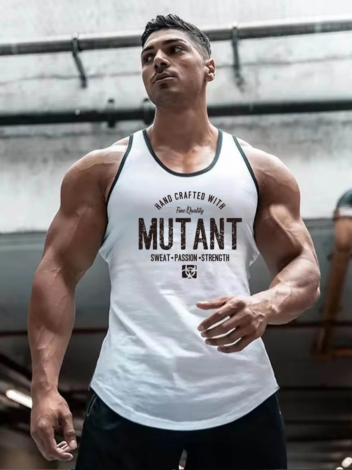 Summer New Fitness Sports Tank Top for Men's Quick Drying, Breathable and Stretching Sleeveless T-shirt Fashion Men's Sweetheart Zen fit plus