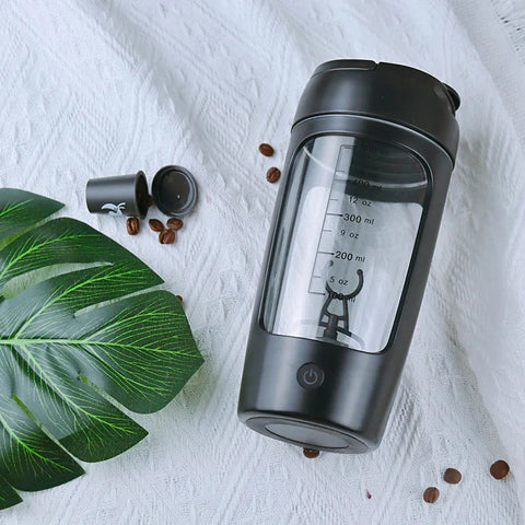 USB Electric Protein Shaker Bottle Portable 1200mAh Rechargeable Blender Cup Multipurpose 650ml Mixing Cups for Fitness Workout Zen fit plus