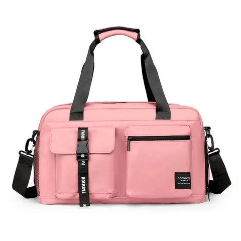 Large Fitness Bag Sports Handbag Women Dry Wet Shoes Pocket Single Shoulder Crossbody Swimming Yoga Gym Travel Backpack Duffel Zen fit plus