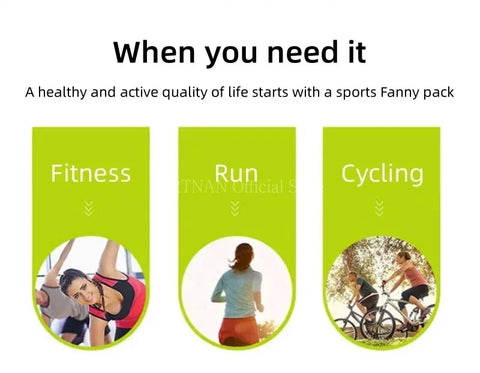 1pc Running Bag Women Waist bag Belt bag Men Sports Fanny Pack Mobile Phone Bag Gym Running Cell Phone Jogging Run Cycling Bag - Zen Fit Plus