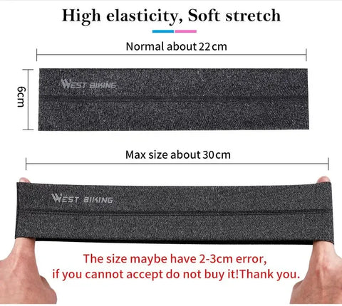 WEST BIKING Sports Headband Anti-slip Sweat Absorbing Elastic Sweatband Quick Dry Men Women Running Fitness Gym Cycling Headwear - Zen Fit Plus