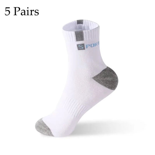 5 /10Pairs Men Bamboo Fiber Autumn Winter Men Socks Breathable Cotton Sports Sock Breathable Deodorant Business Socks Size 37-43 Zen fit plus