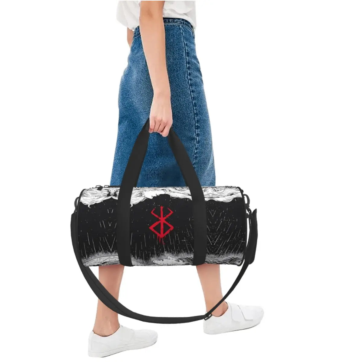 Japan Anime Bereserk Gym Bag Fashion Street Waterproof Sports Bags Large Capacity Travel Handbag Novelty Fitness Bag For Couple Zen fit plus