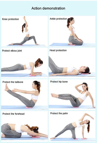 Yoga Kneeling Mat Thickened Flat Support Mat Knee Pad Portable Elbow Pad Yoga Mat Sports Fitness - Zen Fit Plus