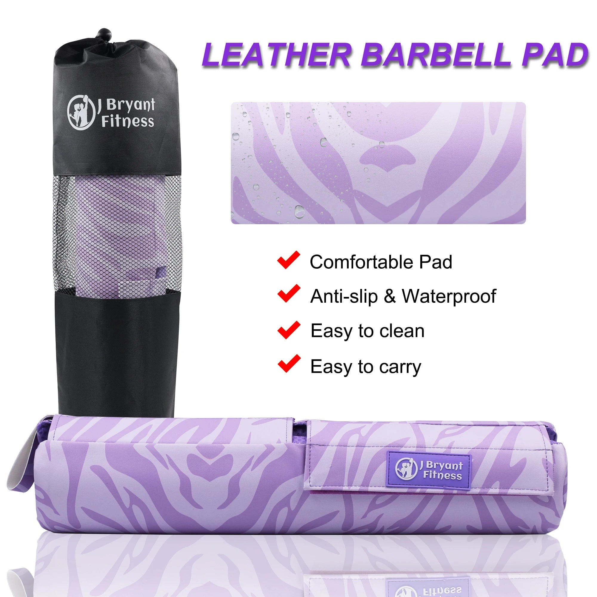 Barbell Pad for Squats and Hip Thrust Leather Pads Relief Pressure from Neck Weightlifting Gym Fitness equipment Zen fit plus