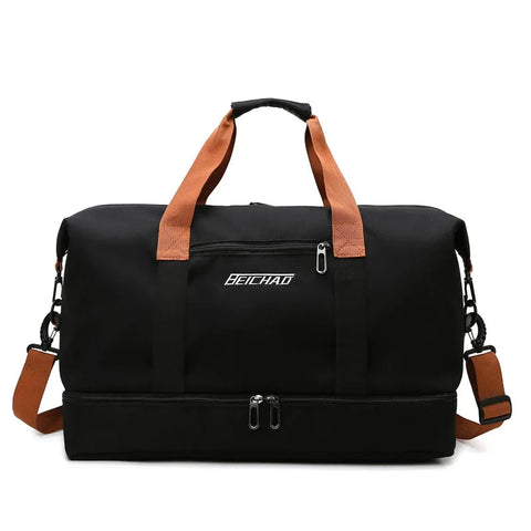 Gym Bag Travel Fitness Bag for Women Large Capacity Men's Sports Luggage bag Waterproof Female Messenger Bag Dry And Wet Handbag Zen fit plus