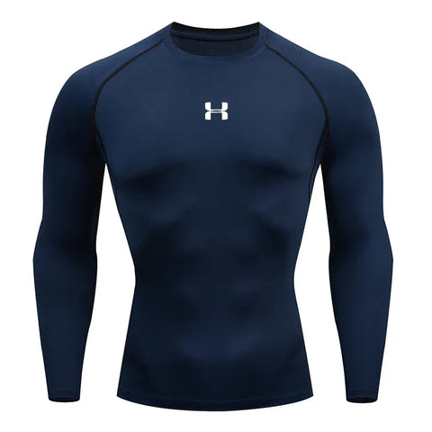 Men Running Compression T-shirt Long sleeves Sport Tees Gym Fitness Sweatshirt Male Jogging Tracksuit Homme Athletic Shirt Tops - Zen Fit Plus